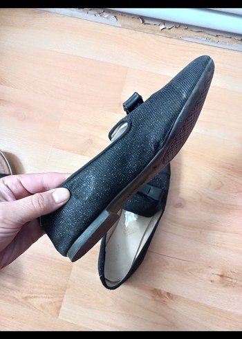 Polaris Siyah Tokalı Kadın Günlük Babet - Görsel 4