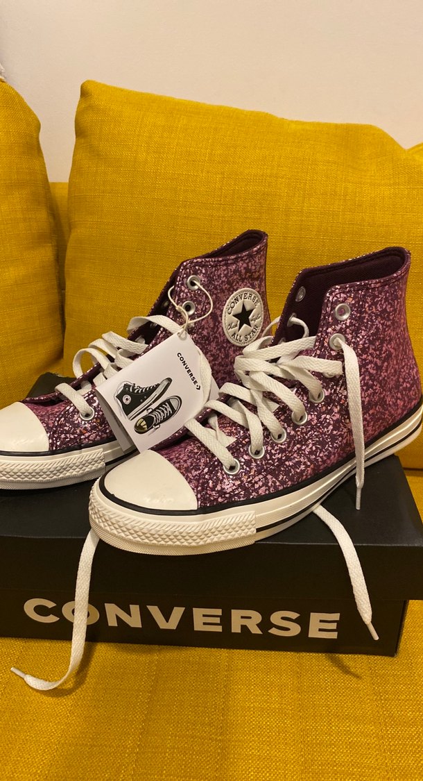 Converse Chuck Taylor All Star Mor Simli Sneaker - Görsel 2