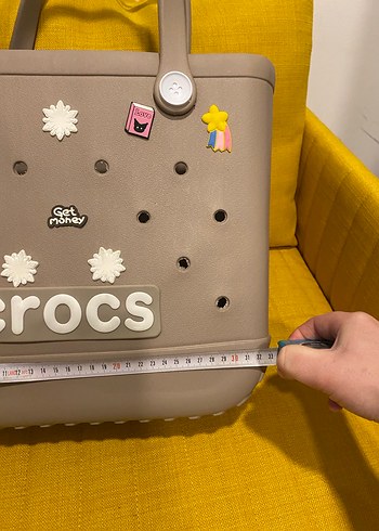 Bej Crocs Plaj Çantası - Görsel 4