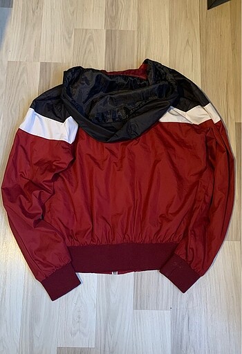 bomber oversize kapşonlu vintage ceket