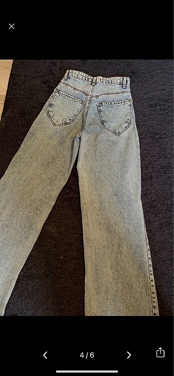 s Beden mavi Renk bershka baggy jeans jean kot pantolon
