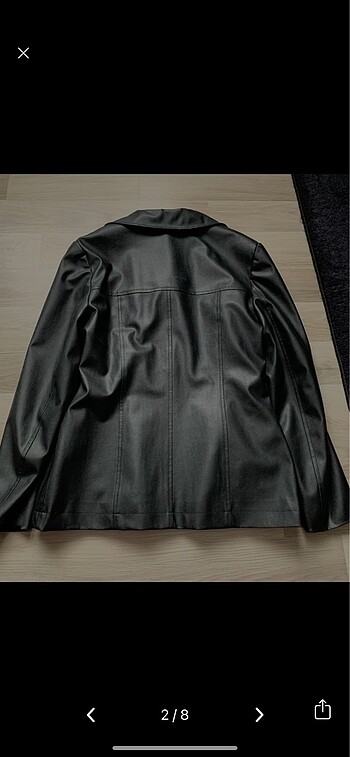 Bershka blazer deri oversize ceket