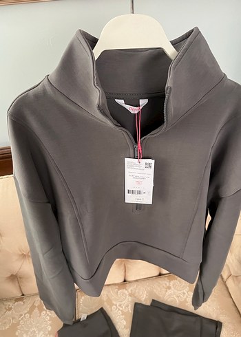 Penti Gri Fermuarlı Yarım Boğazlı Kadın Eşofman Takımı - Görsel 3