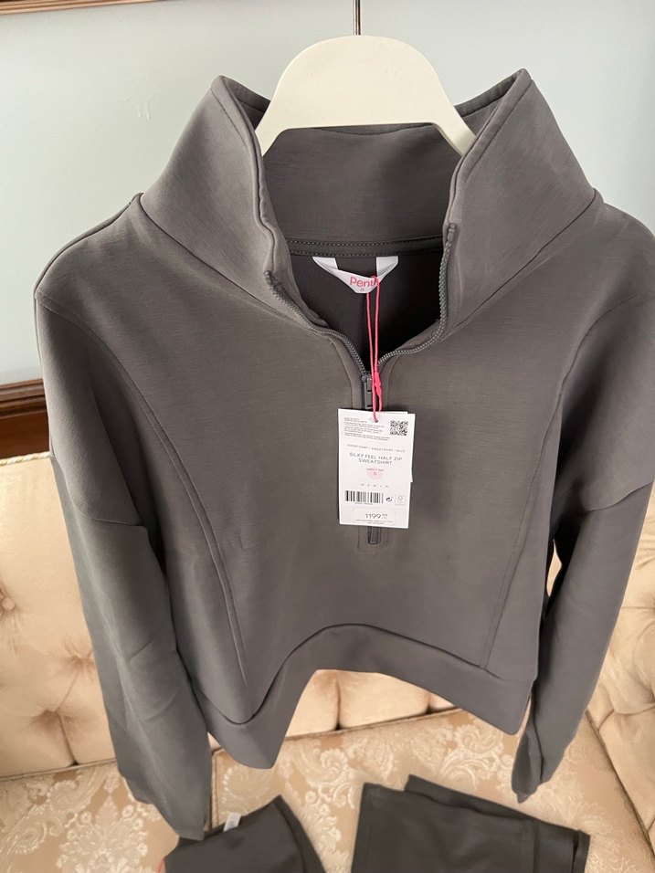 Penti Gri Fermuarlı Yarım Boğazlı Kadın Eşofman Takımı - Görsel 3