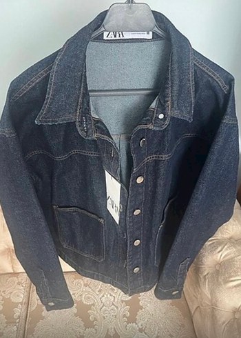 Zara Düğmeli Kadın Denim Ceket - Görsel 4