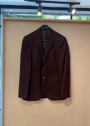 Bordo Erkek Klasik Kesim Ceket