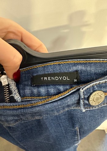 Kadın Lacivert Kot Straplez Mini Elbise - Görsel 3