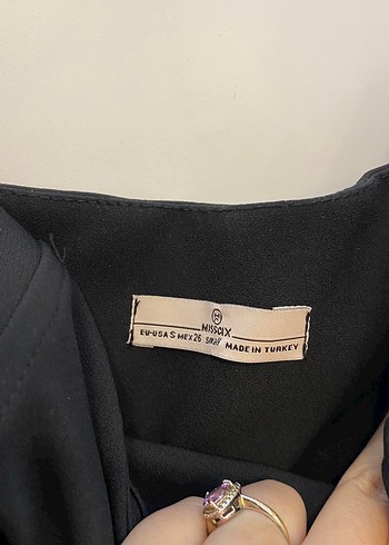 Siyah Straplez Mini Elbise - Görsel 2