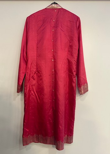 Kadın Bordo Uzun Vintage - Görsel 3