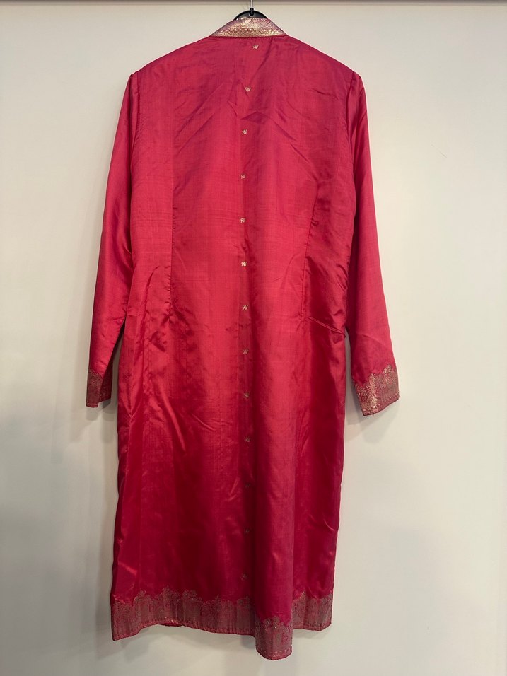 Kadın Bordo Uzun Vintage - Görsel 3