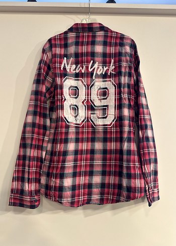 Bordo Kadın Uzun Kollu Düğmeli Gömlek - Görsel 3