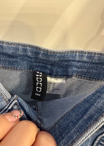 Düğmeli Lacivert Kadın Denim Mini Elbise - Görsel 2