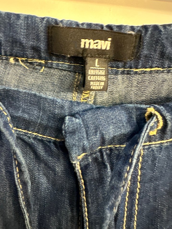 Kadın Lacivert Mini Denim Şort - Görsel 2