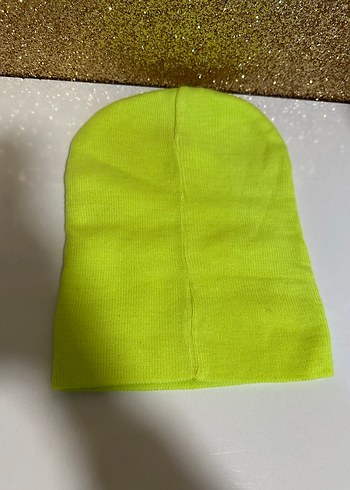 Sarı Kadın Basic Bere Velcro Detaylı - Görsel 2