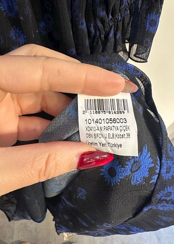 Lacivert V Yaka Pilili Uzun Elbise - Görsel 5