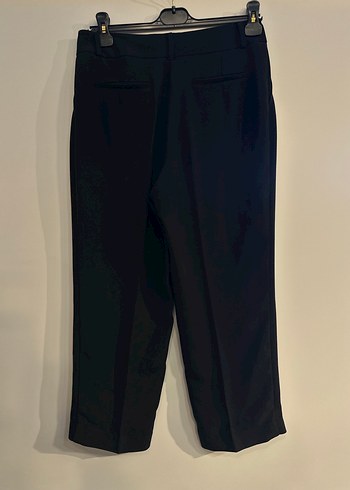 Kadın Siyah Mini Kumaş Pantolon - Görsel 3