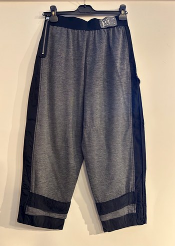 Gri Kemerli Kısa Kadın Kumaş Pantolon - Görsel 2