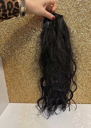 Altın Parlak Kürklü Gotik Saç Aksesuarı - Görsel 2