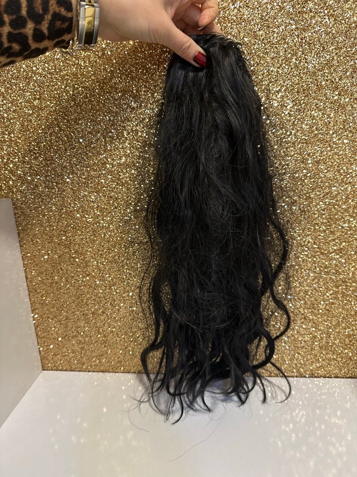 Altın Parlak Kürklü Gotik Saç Aksesuarı - Görsel 3