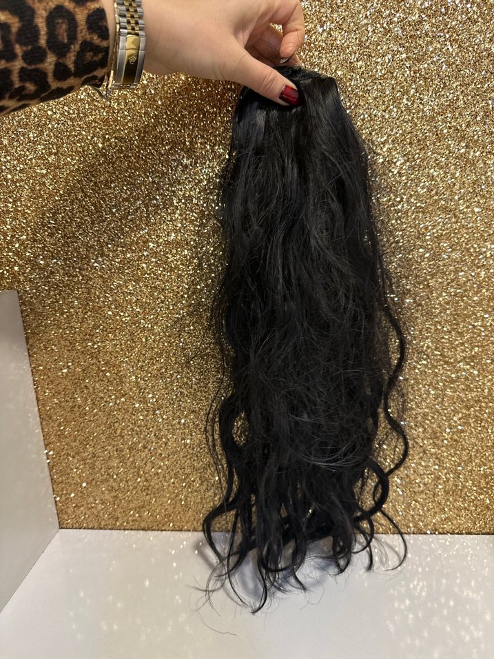 Altın Parlak Kürklü Gotik Saç Aksesuarı - Görsel 2