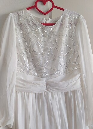 Beyaz abiye nikah elbisesi