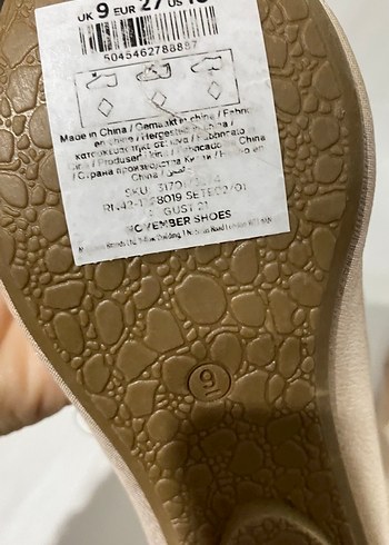 Kız Çocuk Altın Renk Fiyonklu Babet Ayakkabı - Görsel 3