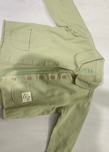 Bej Erkek Çocuk Düğmeli Uzun Kollu Gömlek - Görsel 3