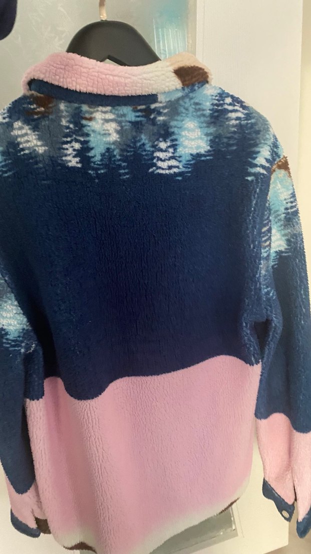 Erkek Çok Renkli Yumuşak Düğmeli Polar Gömlek - Görsel 2