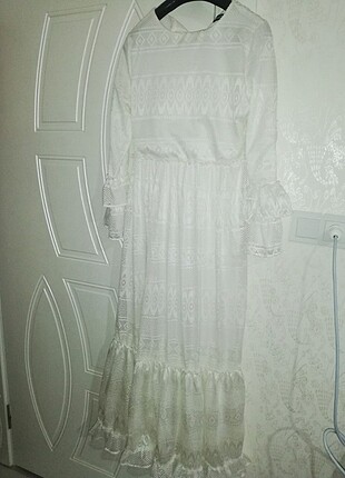 42 Beden beyaz Renk Nikah elbisesi