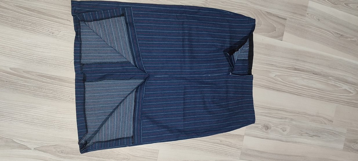 Lacivert Midi Etek - Görsel 4