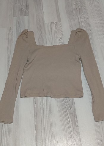 Bisküvi Prenses Kol Kadın Bluz - Görsel 3