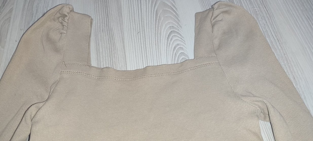 Bisküvi Prenses Kol Kadın Bluz - Görsel 5