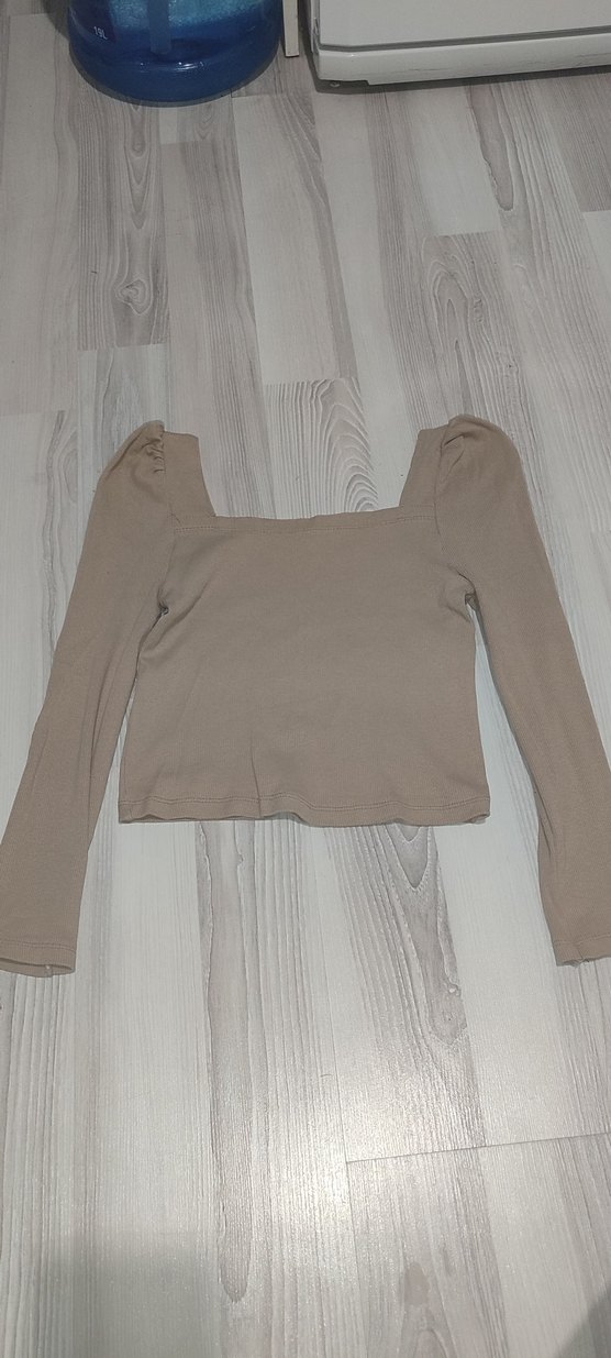 Bisküvi Prenses Kol Kadın Bluz - Görsel 3