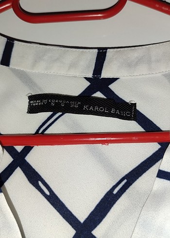 Beyaz Ekoseli V Yaka Kadın Gömlek - Görsel 6