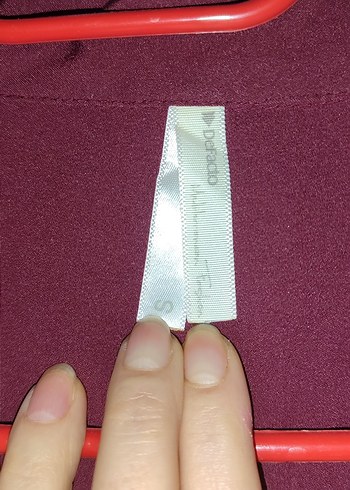 Bordo V Yakalı Düğmeli Kadın Gömlek - Görsel 4