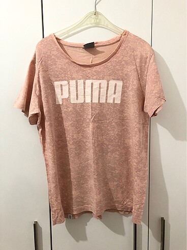 Puma pembe kadın tişört