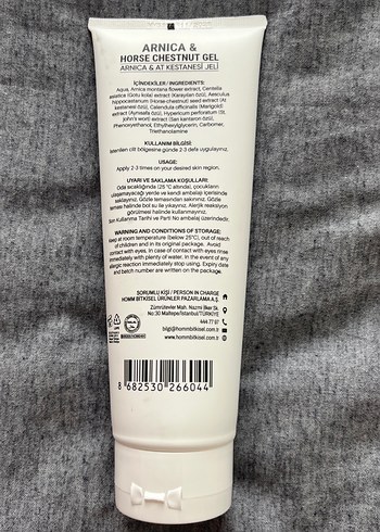 Hommg Arnica & At Kestanesi Jeli 250 ml - Görsel 2