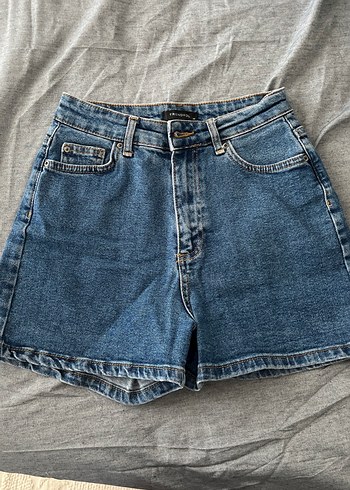Kadın Mavi Denim Mini Şort