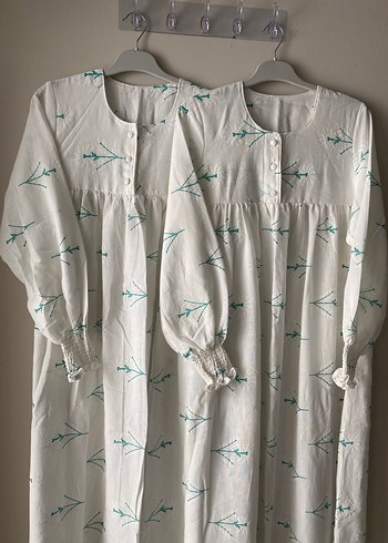 Nakışlı Uzun Kollu robalı elbise - Görsel 2