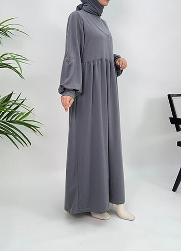 Zara İki iplik robalı tesettür elbise