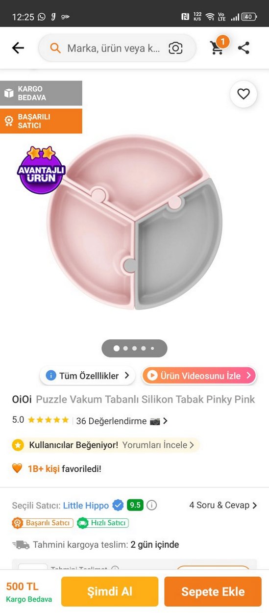 Pastel Renkli oioi orjinal Çocuk Tabak Seti - Görsel 3