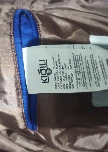 Kiğılı Mavi Fermuarlı Erkek mont Ceket - Görsel 5