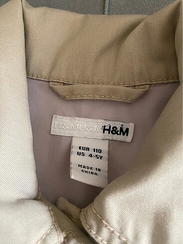 5 Yaş Beden ten rengi Renk H&M trençkot