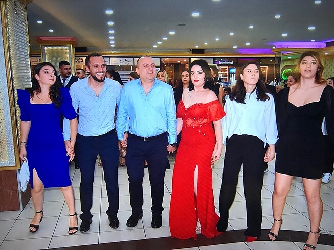 42 Beden kırmızı Renk Kına elbisesi