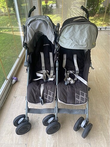 Maclaren ikiz baston bebek arabasi