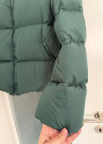 Lacoste Koyu Yeşil Şişme Mont - Görsel 4