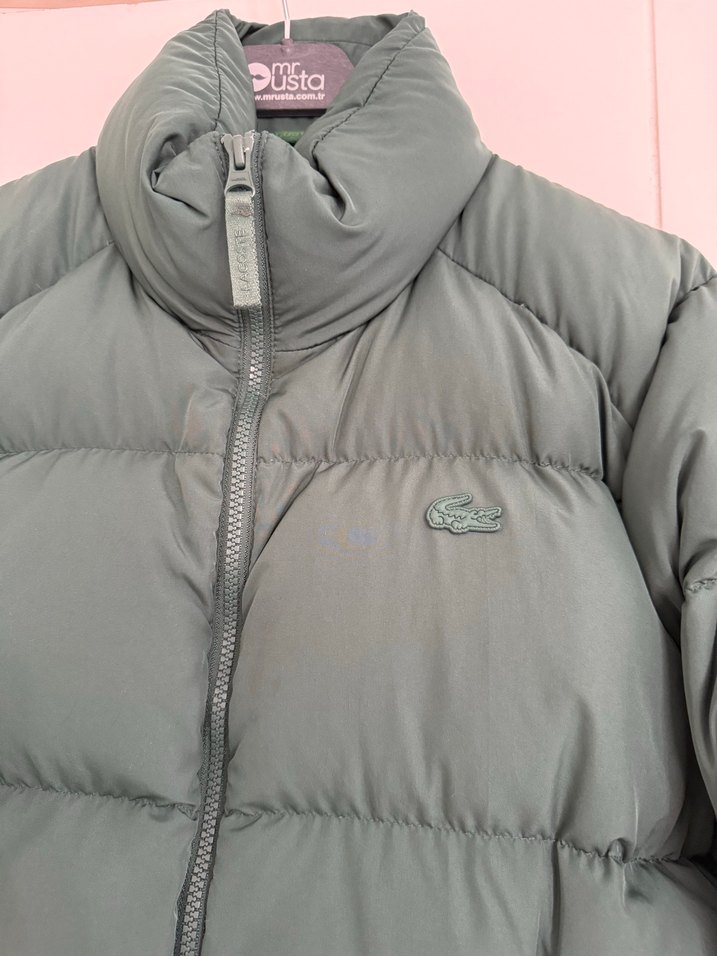 Lacoste Koyu Yeşil Şişme Mont - Görsel 5