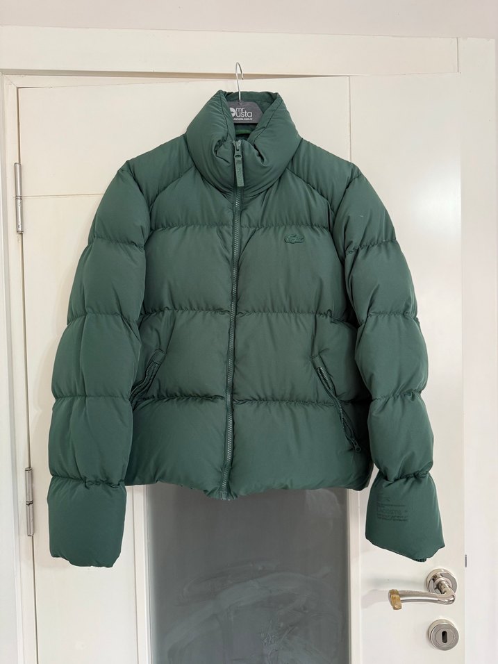 Lacoste Koyu Yeşil Şişme Mont - Görsel 2