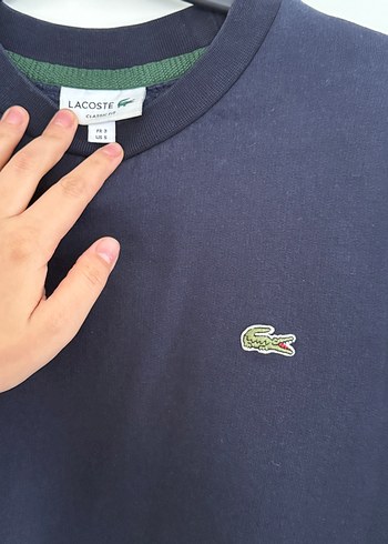 Lacivert Bisiklet Yaka Sweatshirt lacoste - Görsel 3