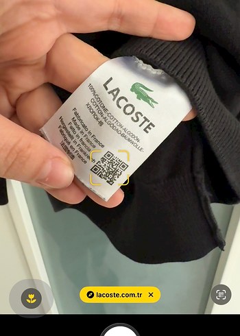 Lacoste Erkek Classic Fit Siyah Bisiklet Yaka Sweatshirt - Görsel 3